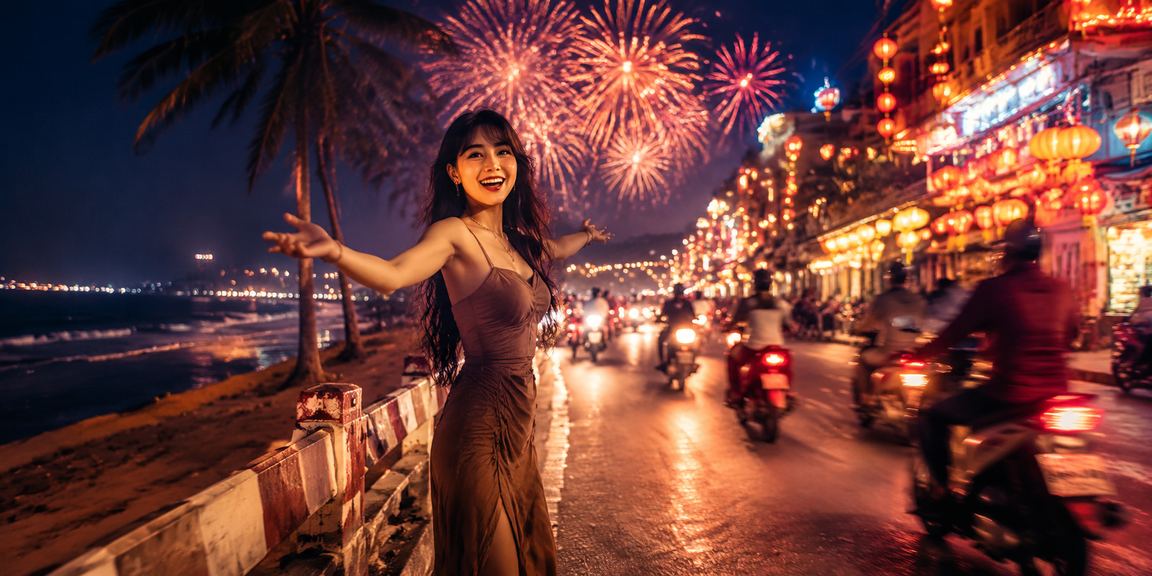 Người dùng tại Mũi Né xem tỷ lệ kèo thể thao và đặt cược trên iPhone trong buổi chiều ven biển